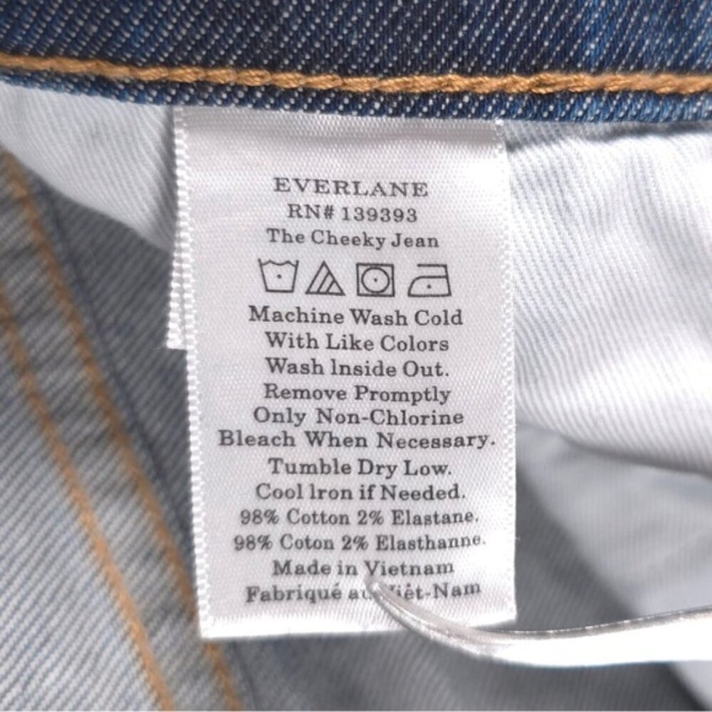 EVERLANE THE CHEEKE JEANS High Rise Size 28 Regular - Picture 10 of 10